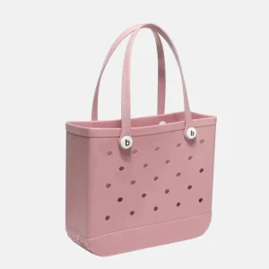 Sac de plage rose pastel