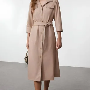Robe longue saharienne