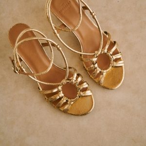 sandales dorées